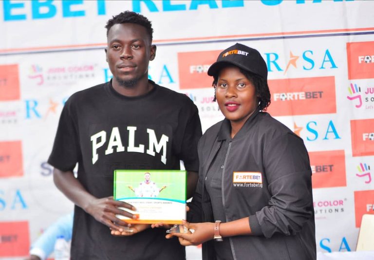 Lwanga Scoops ForteBet Actual Stars Sports activities Month-to-month award for November.